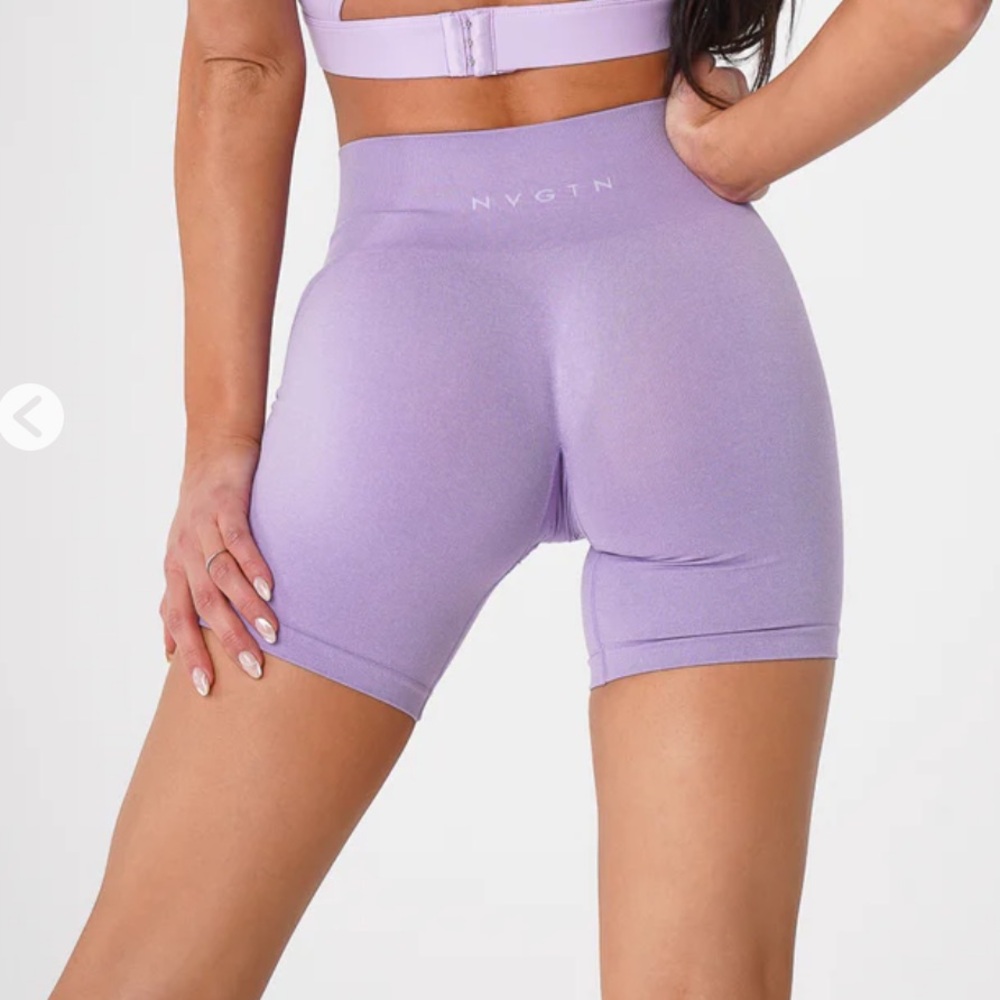 Nvgtn pro lilac seamless shorts - Picture 5 of 7